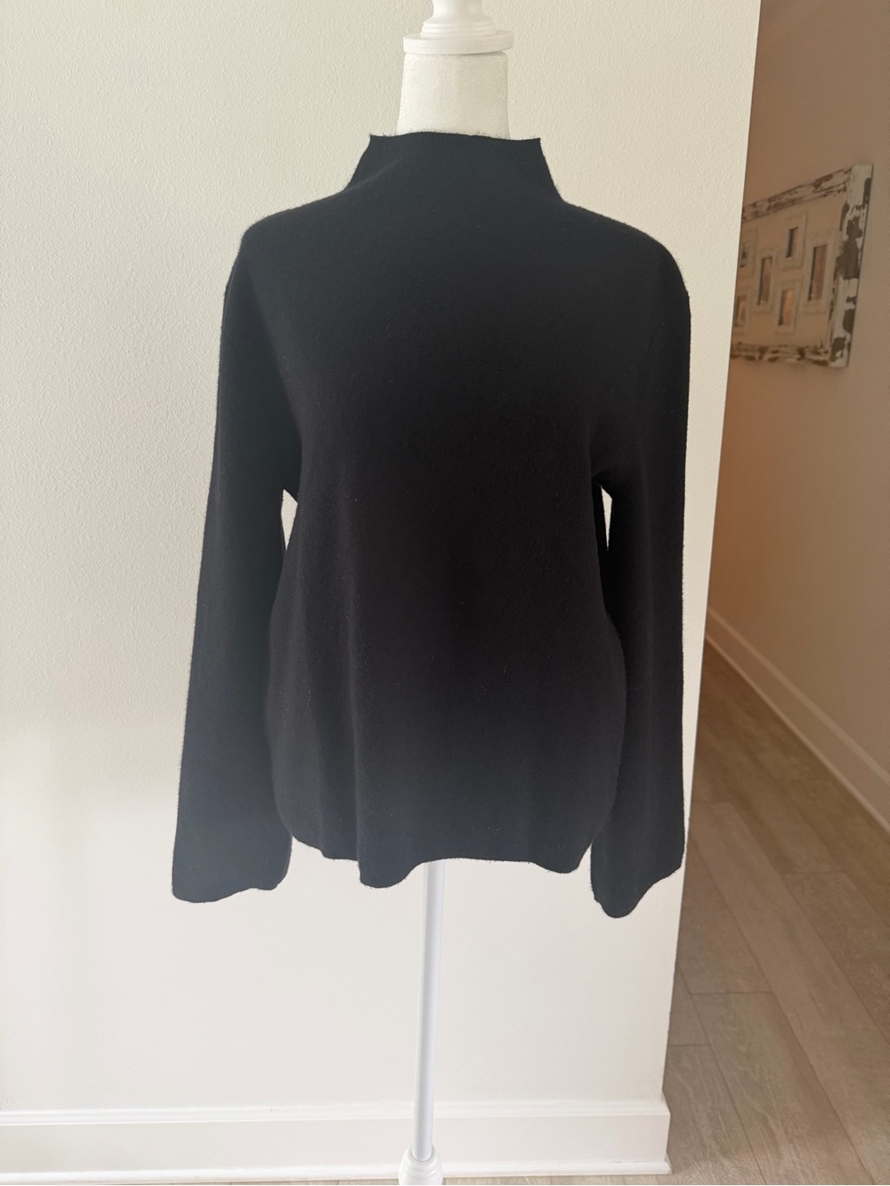 Ann Taylor Black Mockneck Pullover Sweater